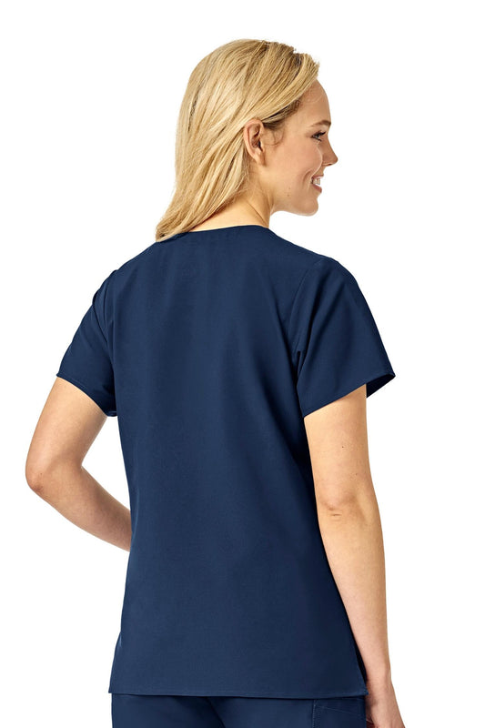 W123 - Medizinische Bluse - Marineblau - Damen
