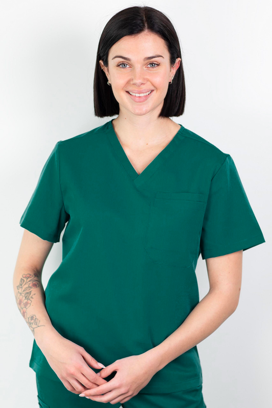 Medfit - Medizinische Bluse - Unisex - Grün