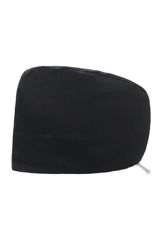 OP-Haube / medizinische Haube - Schwarz - Lange Haare