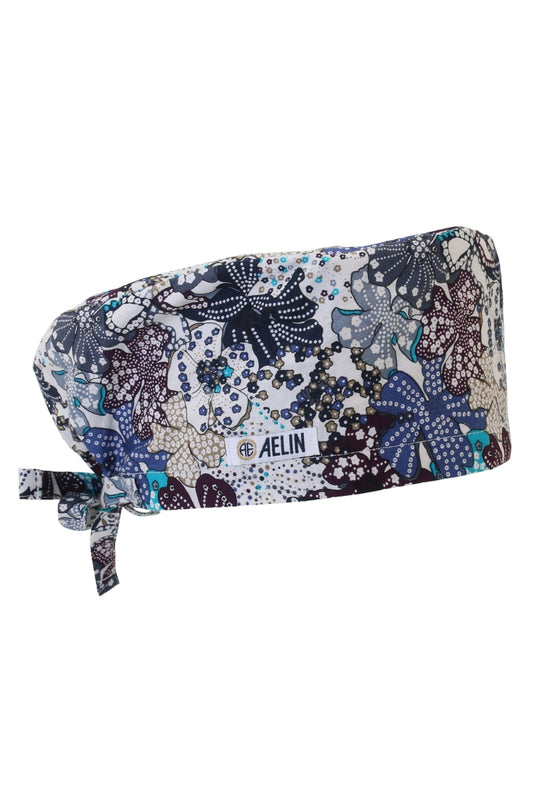 Chirurgenhaube – Beige, mehrfarbig – Langhaar