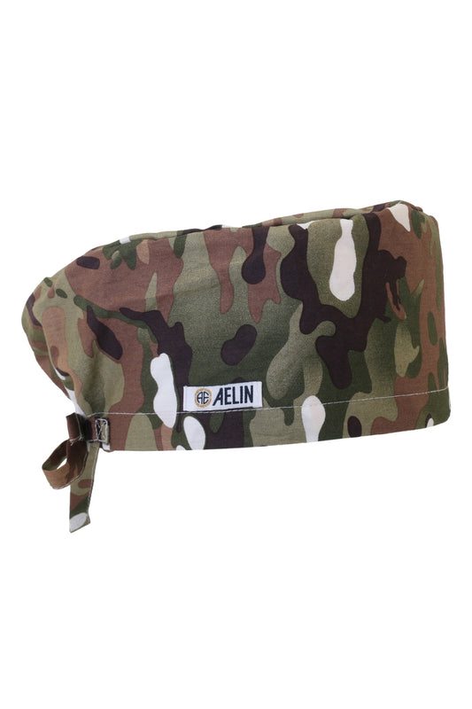 Chirurgenhaube – Camouflage – Langhaar