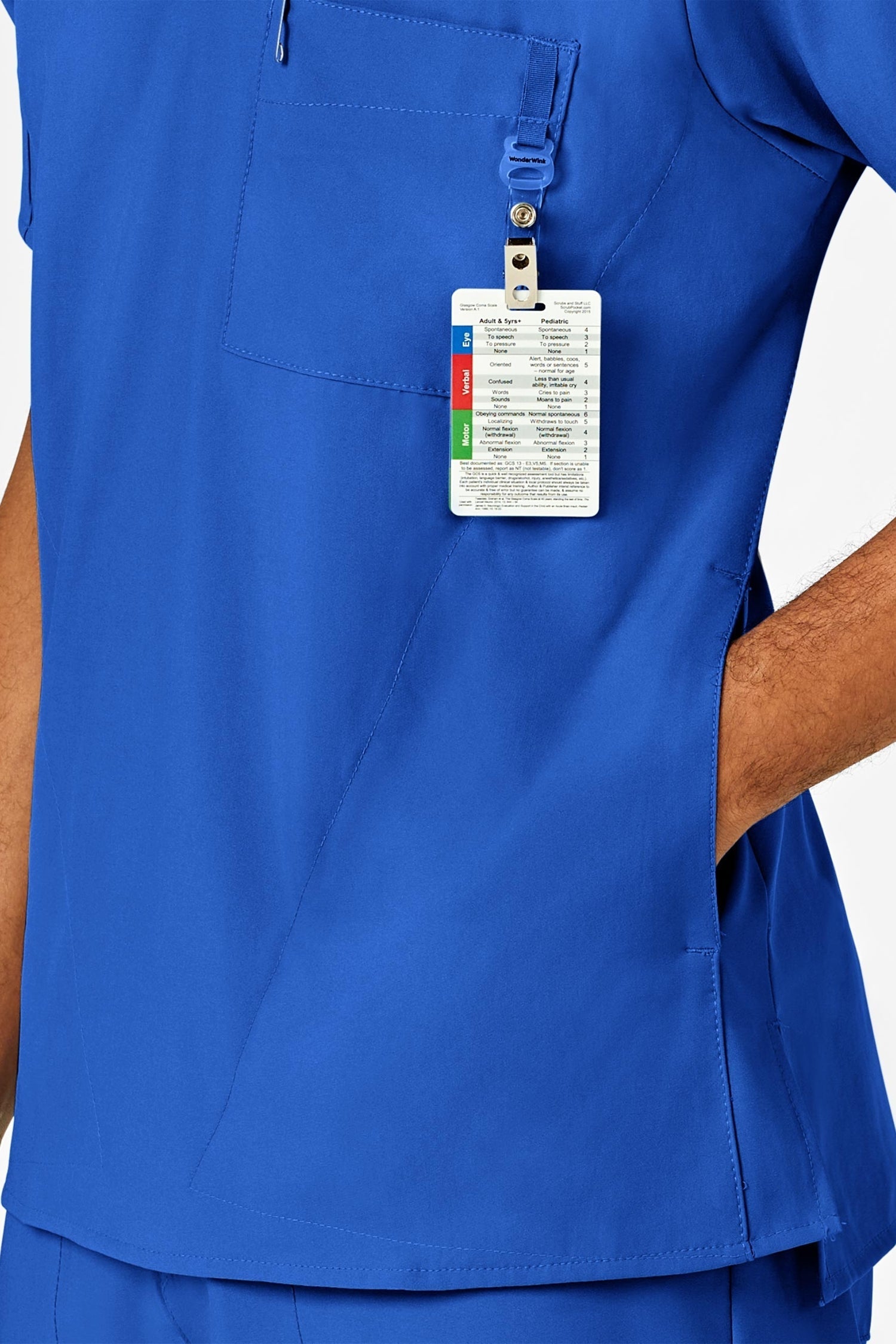 W123 – Tenue médicale – Bleu royal – Homme